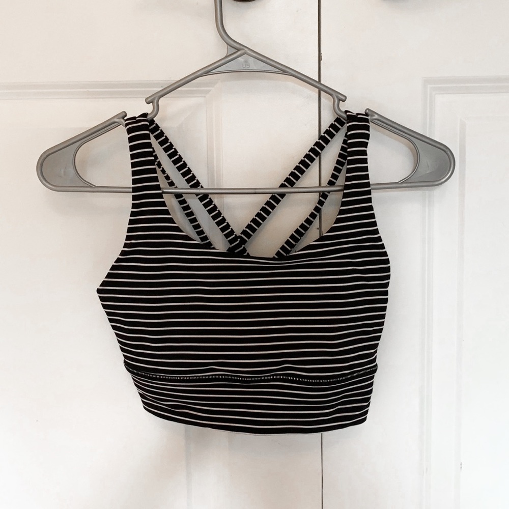 Lululemon Striped Sports Bra